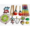 thumbnail image 2 of Instrumentos musicales para niños, 14 piezas de instrumentos musicales de percusión de madera para oso de fresa  Hogar, 2 of 3