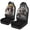 Funny Raccoon Driver, variant on Jeiento Butterfly Car Seat Covers Set of 2 Breathable Front Seat Covers Waistline Print Stretch Polyester Fabric Cover Boho Floral Soft Front Seat Cover Universal Fit for Auto SUV