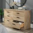 thumbnail image 2 of Sauder Aspen Post 6-Drawer Dresser in Prime Oak Finish, 2 of 8