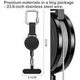 thumbnail image 3 of Lanière de Téléphone Rétractable Antivol pour l'Extérieur, Sangle de Téléphone avec Ligne d'Acier Rétractable, Support de Téléphone pour le Ski (4 Pcs), 3 of 7