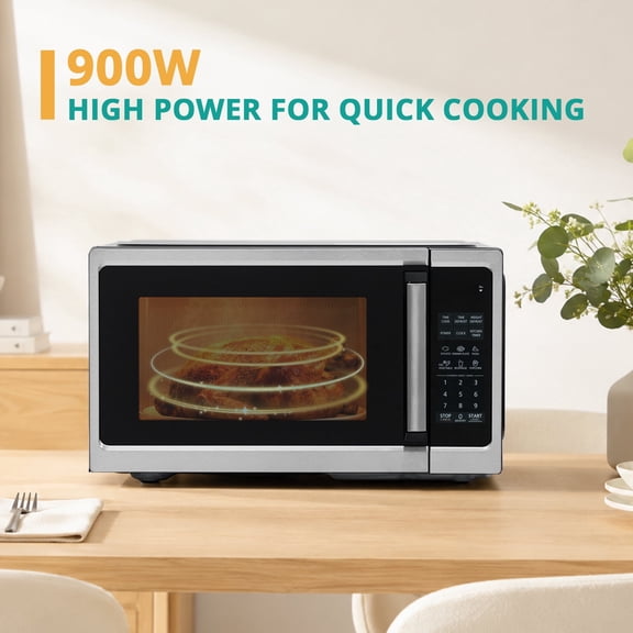 Smad Countertop 0.9 Cu ft 900W 10 Power Level 6 Auto Menu Memory Function