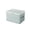 blue#2059, variant on Non Woven Double Zip Clothing Storage Box Folding Wardrobe Organizer With Lid Striped Cloth Bin For Dormitory Home Blankets Clothes Bedding Blue
