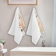 thumbnail image 2 of Coolnut Autumn Watercolor Pumpkins Hand Towels 2 PCS, Ultra Soft and Highly Absorbent, Fall Sunflowers Decorative Fingertip Towel for Home, Bathroom, Kitchen, 28.3"x14.4", 2 of 4