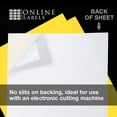thumbnail image 2 of Yellow Sticker Paper, 8.5 x 11 Full Sheet Label, 100 Sheet Pack, Inkjet or Laser Printer, Online Labels (Color: Yellow), 2 of 9