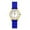Gold/Blue, variant on Petite Nurse Watch Timepiece for Adult Female Medical Pros. Easy Read Dial, Silicone Band