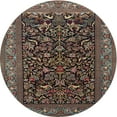 thumbnail image 1 of Ahgly Company Machine Washable Indoor Round Traditional Khaki Green Area Rugs, 3' Round, 1 of 7
