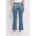 thumbnail image 6 of Flying Monkey - Quince Mid Rise Distressed Hem Ankle Bootcut Jeans (28" Inseam) - F5011, 6 of 9