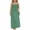 Green, variant on Sleeveless Backless Vintage Floral Girls Dress, Loose Fit Summer Casual Cotton Toddler Dress for Home Wear Play