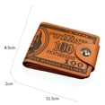 thumbnail image 2 of New Short Men Wallets ID Card Holder Male Wallet Small Money Clips Engraving Wallet High Quality PU Leather Man Purses Wallets, 2 of 5