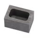 thumbnail image 2 of Molde de lingote de grafito rectangular, crisol de refinación de metal para joyería, fundición, oro, plata, cobre, 2 of 5