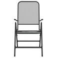 thumbnail image 2 of vidaXL Folding Garden Chairs 4 pcs Expanded Metal Mesh Anthracite, 2 of 5