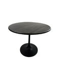 thumbnail image 5 of Contemporary Home Living Mango Wood Top Dining Table with Tulip Base - 36" - Black, 5 of 7