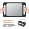 TASALON Unbreakable Hand Mirror with Double Handle Large Handheld