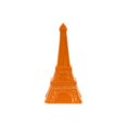 thumbnail image 1 of Ceramic Eiffel Tower Gloss Figurine - Orange, Large, 1 of 1