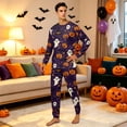 thumbnail image 4 of Matching Family Halloween Pajamas Set - 2026 Cute Ghost & Pumpkin Print Two-Piece Sleepwear Pjs - Family Matching Pajamas Soft Holiday Loungewear Halloween Matching Pajamas for Family, 4 of 6