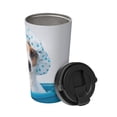 thumbnail image 2 of KLL Terrier Takes A Bath With Shower Cap Pattern Stainless Steel Vacuum Insulated Tumbler - Carry Insulated Coffee Mug - Reusable Insulated Cold Brew Iced Coffee Cup Thermos, 2 of 8