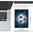 thumbnail image 2 of ERDS-Small Mouse Pad, Mini Mouse Pad 6 X 8 Inch with Non-Slip Rubber Base for Keyboard Tray Laptops Wireless Mouse Home Office Travel, Washable & Portable (Football), 2 of 4