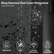 thumbnail image 5 of Fundas para Asientos de Auto CAR PASS de Cuero Impermeables con Diamantes Brillantes, 5 of 9