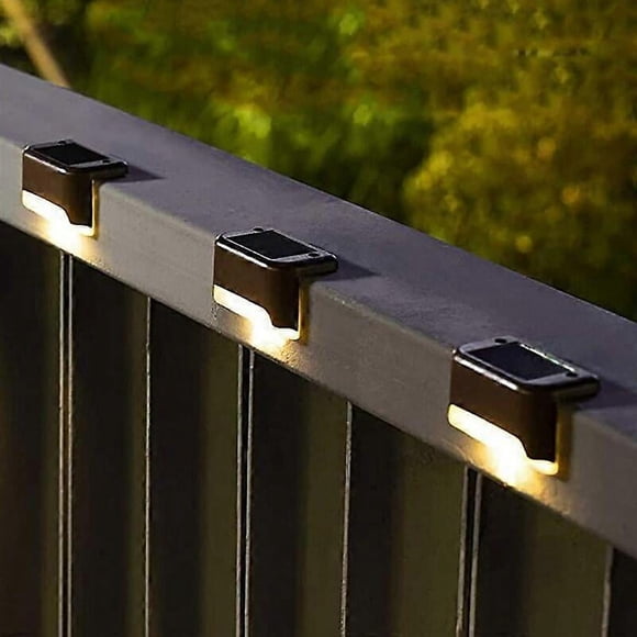 16 Pack Solar Powered Outdoor Patio Lights, Solar Step Lights, Waterproof LED Solar Lights for Outdoor Stairs, Steps, Fences, Yard, Deck and Driveway