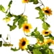 thumbnail image 2 of Xihbxyly Guirnalda de Luces Led de Girasol, Diseño Floral Decorativo, Luz Amarilla Cálida, 2 M de Largo, Funciona con Pilas, Decoración Navideña, Regalo para El Día de La Madre, Protección Ip43 Contr, 2 of 7
