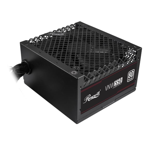 Rosewill VNW 550W 80  White Certified, Non-Modular Active PFC Design, Low-Noise Power Supply, High Quality Electrolytic Capacitor, 120mm FDB Silent Fan - 5 Year Warranty - VNW550