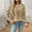 Khaki, variant on Texiao Cozy Sweaters for Women,Women's Casual Patchwork Contrast Color Long Sleeve Knit Sweater