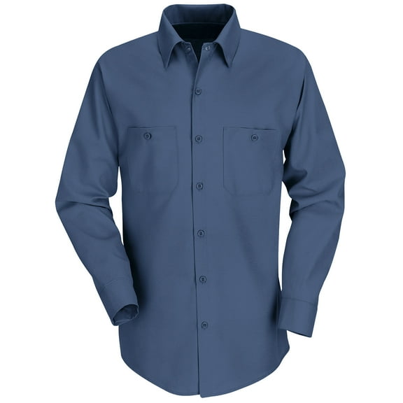 Red Kap Men's Long Sleeve Industrial Work Shirt
