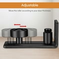 thumbnail image 4 of Aquaterior 2 Pack Matte Adjustable Floor Guide Roller Wall Mount Hardware Barn Door, 4 of 9