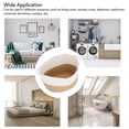 thumbnail image 4 of Laundry Basket, Cotton Dual Handle Wide Application Home Decor Grocery Bag  for Room White with Brown Pattern,White with Grass Yellow Pattern,Black with Pattern,White,White with, 4 of 7