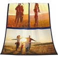 thumbnail image 3 of Custom Blanket with Photo Text Personalized Bedding Throw Blankets Customized Flannel Fleece Blankets for Family Birthday Wedding Gift Fits Couch Sofa Bedroom Living Room - 30"x40", 3 of 6