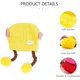 thumbnail image 5 of Gorros para bebés recién nacidos, gorros pequeños bonitos, gorro para niñas, gorro de lana tejido cálido para otoño e invierno, para bebés de 6 a 18 meses (amarillo), 5 of 5