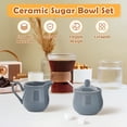 thumbnail image 6 of Sugar Bowl with Lid Cream Jug Milk Pitcher Practical Ceramic Construction for Restaurant Family, 6 of 6