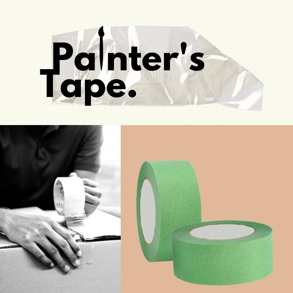 SSBM 1.88" x 60 Yards Green Painters Tape 5.5 Mil Trim Edge Finishing for Multi-Surface & Crafts 24 Rolls