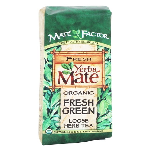 Mate Factor - Tisane en Vrac de Yerba Maté Biologique Vert Frais - 12 oz