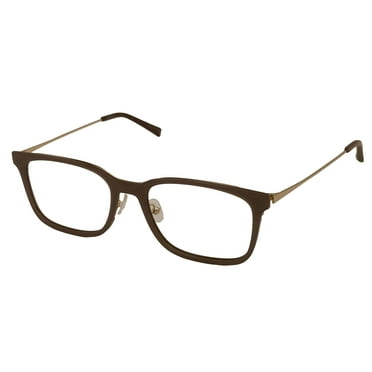 Jones New York Mens Plastic Square Eyewear Frame, Taupe J773. 56mm