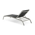 thumbnail image 4 of Lounge Chair Chaise, Set of 4, Aluminum, Metal, Steel, Black, Modern Contemporary Urban Design, Outdoor Patio Balcony Cafe Bistro Garden Furniture Hotel Hospitality, 4 of 5