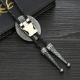 thumbnail image 6 of Vintage Bolo Tie Cowboy Western Bolo Tie with Black Stone Pendant Necklace, 6 of 14