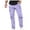 Purple, variant on Lovskoo Men's Cargo Pants Casual Multiple Pockets Outdoor Straight Leg Fitness Pants Trousers Black
