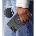 thumbnail image 6 of for iPhone 16E Case, Compatible with MagSafe, Translucent Matte Shockproof Anti-Slip Anti-Fingerprint Pocket-Friendly Phone Case Cover - Gray, 6 of 6