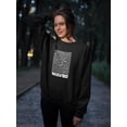 thumbnail image 2 of Optical Waves Techno Style Sweatshirt Women -Image by Shutterstock, Female x-Large, 2 of 4