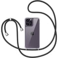 thumbnail image 2 of Clear Case for iPhone 14 Pro, iPhone 14 Pro Case with Adjustable Neck Lanyard Strap,Soft Slim TPU Shockproof Protective Cover for iPhone 14 Pro 6.1 inch-Black, 2 of 11