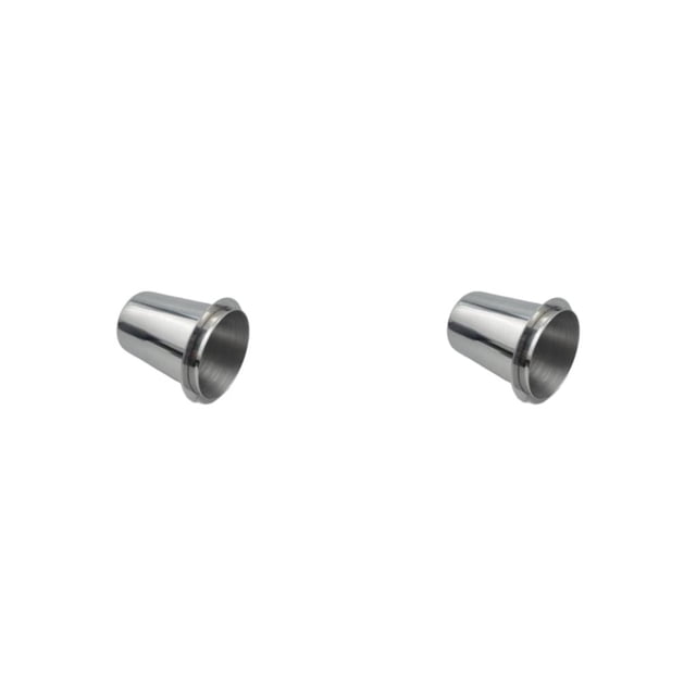 Moyic Portafiltro de café que recibe la taza dosificadora 51/53/58mm, máquina de molienda, pulido fino, pieza de alimentador de polvo Plata 53 mm 2piezas