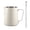 K, variant on Milk Frothing Pitcher, 4.3In Milk Frother Cup, Cappuccino Espresso Machine Accessories for Barista Coffee Bar with Latte Art Pen, Silver of Kilougeis