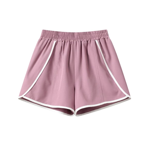 OGLCCG Tween Girls Running Shorts Summer High Waisted Athletic Workout Shorts Casual Baggy Active Shorts with Pockets 4-13 Years