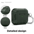 thumbnail image 3 of AmPm Solid Armor Case Compatible with AirPods 3 Case Cover - Shock Absorbing Design, Durable TPU Material, Supports Wireless Charging, Full Body Protection (Black), 3 of 8