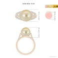 thumbnail image 5 of ANGARA Golden South Sea Cultured Pearl Triple Shank Ring in 14K Rose Gold for Women | June Birthstone, Birthday, Anniversary, Jewelry Gift for Women | Pearl Ring, 5 of 9