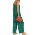 thumbnail image 4 of Fantaslook Jumpsuits for Women Casual Sleeveless Spaghetti Strap Rompers Boho Wide Leg Jumpsuits Overalls Dressy Trendy Outfits Clothes, 4 of 8