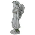 thumbnail image 4 of Northlight 10" Standing Angel with Floral Crown Outdoor Garden Statue, 4 of 4