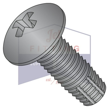 

8-32 x 3/8 Type F Thread Cutting Screws | Phillips | Truss Head | Steel | Black Zinc (Quantity: 10000)