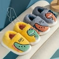 thumbnail image 5 of lnmuld Slippers for Kids Fashion Autumn and Winter Children Slippers Boys and Girls Flat Bottom Non On Round Toe Plush Warm Cartoon Dinosaurs Size:18-24 Months, 5 of 9